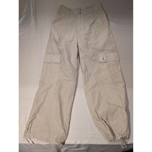 Jordan Flight Men Small Loose Fit Cargo Pants Mens White Oversized Joggers